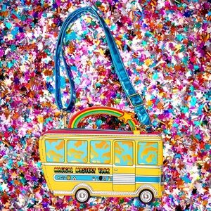 The Beatles x Loungefly Magical Mystery Tour Bus Crossbody Bag GLOW IN THE DARK